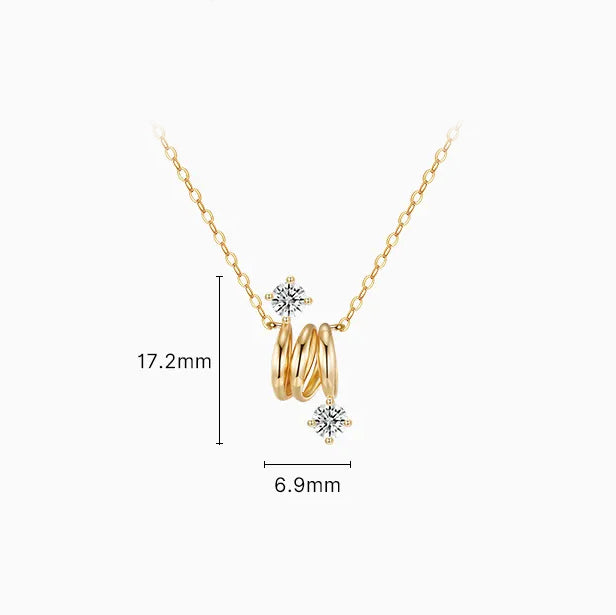 Yakamoz Moissanite Necklace