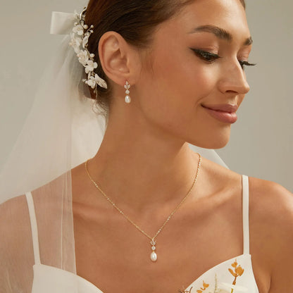 Dainty Shine Earrings & Necklace Sets
