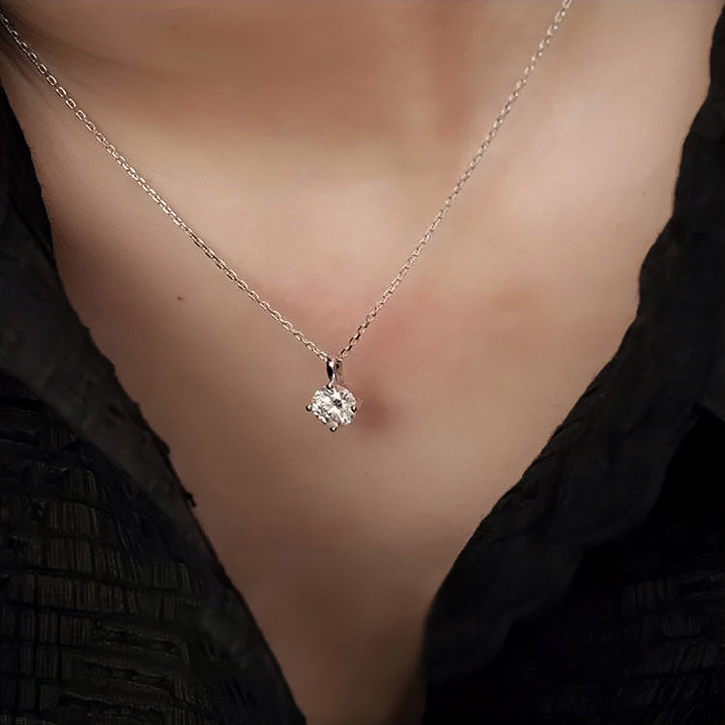 D-Color Moissanite Necklace