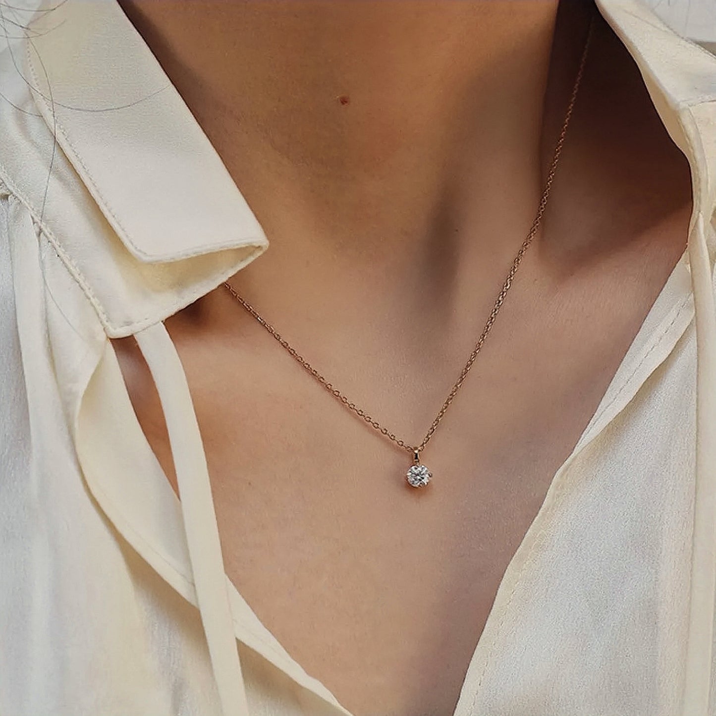 D-Color Moissanite Necklace