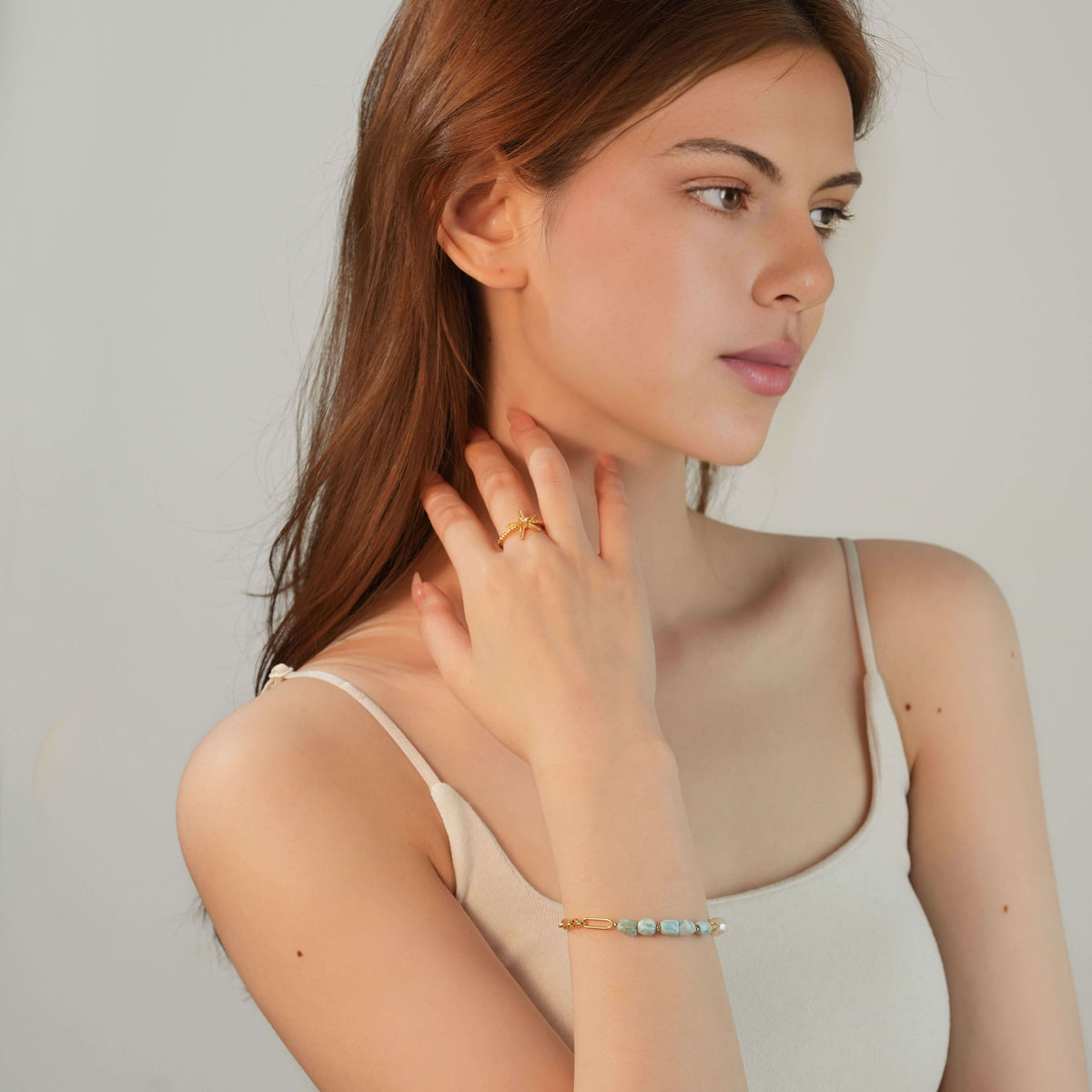 Larimar Chain Bracelet