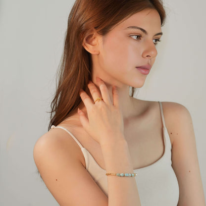 Larimar Chain Bracelet
