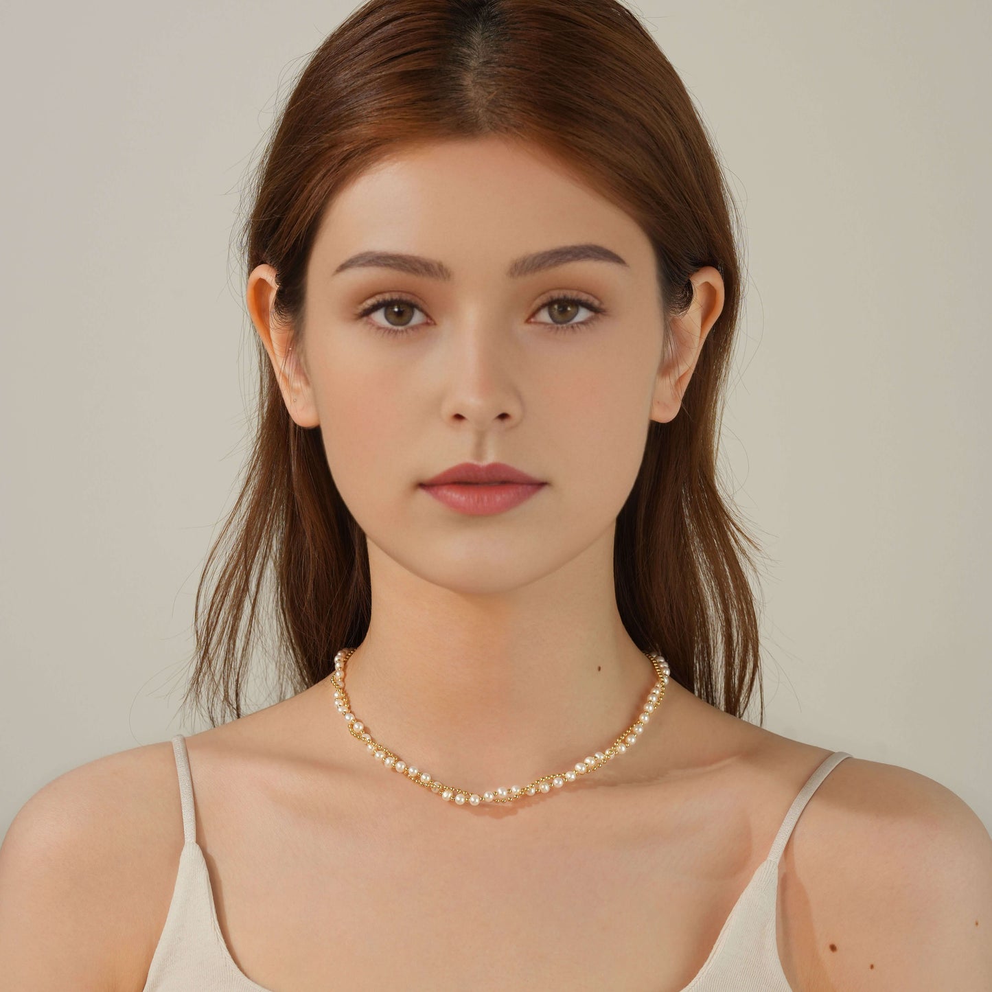 Double-Layer Pearls Necklace