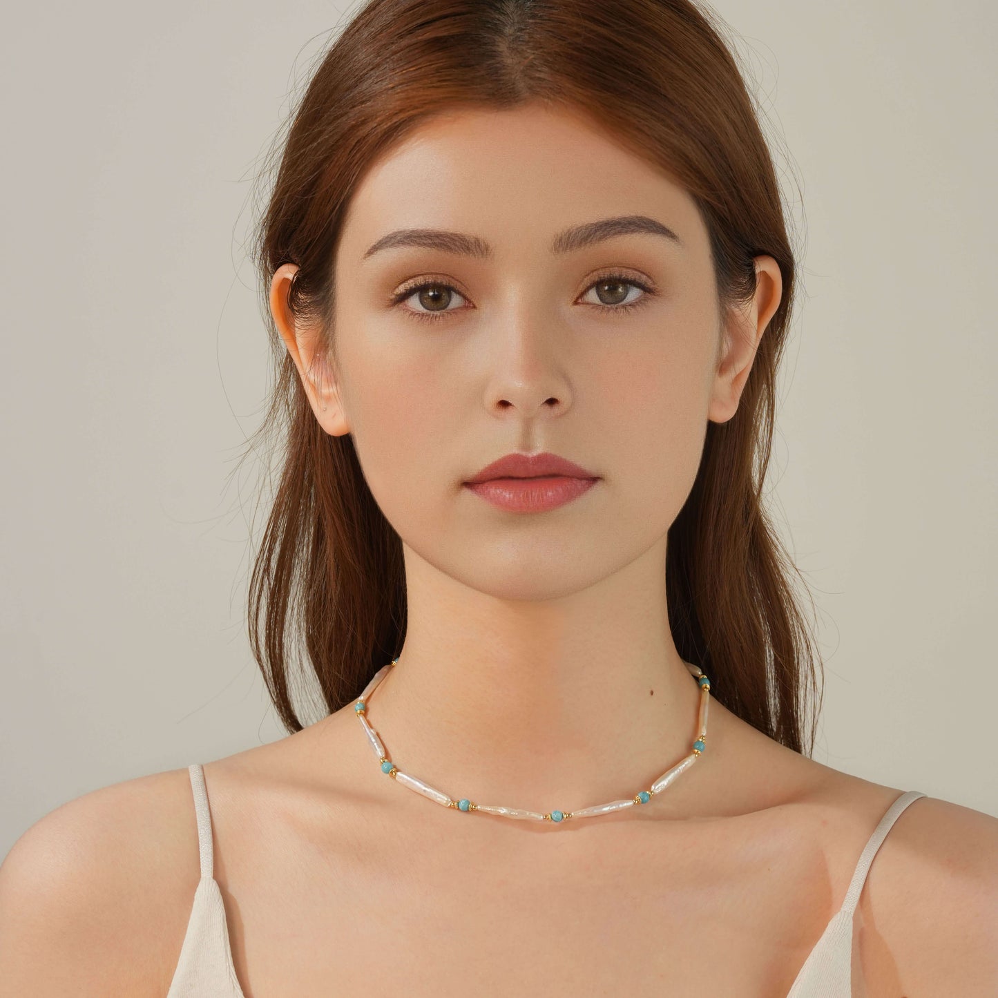 Elongated Baroque Necklace