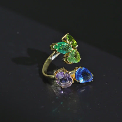 Aurora Cascade Open Ring