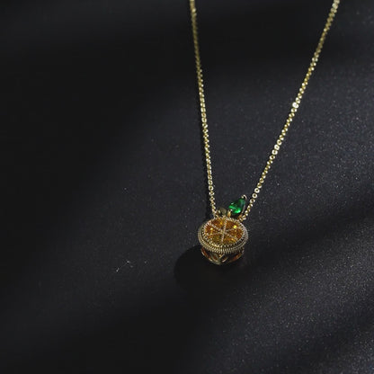 Fresh Lemon Charm Necklace