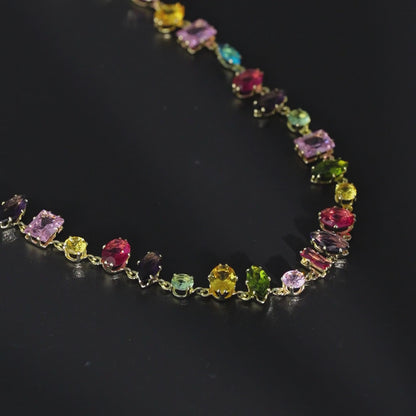 Multi-color Mixed Scatter Necklace
