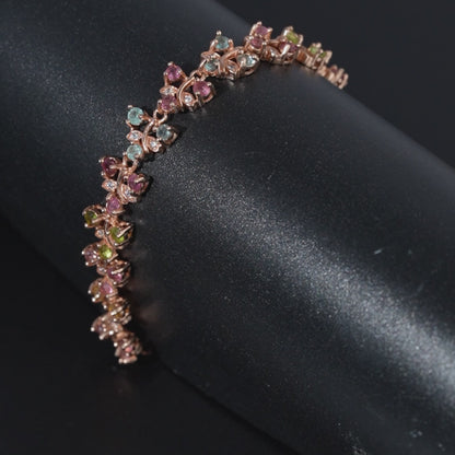 Ethereal Harmony in Azure Dreams Tourmaline Bracelet