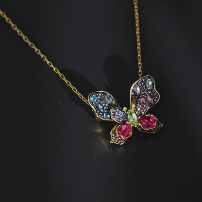 Kaleidoscope Vibrant Wing Necklace