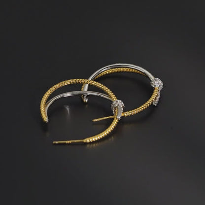 Knot Crossover Earrings