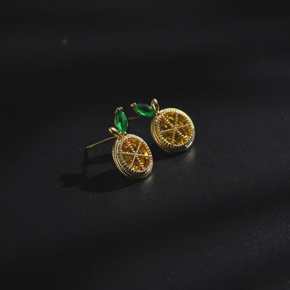 Fresh Lemon Charm Earrings