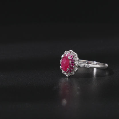 Pink Cloud Dance Tourmaline Ring