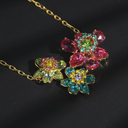Bloom Floral Trio Necklace