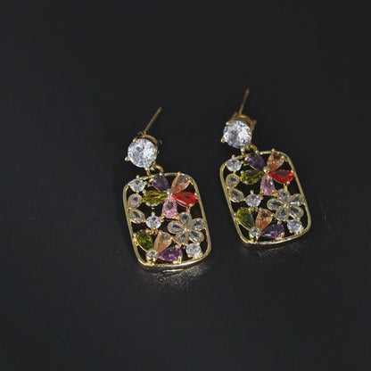 Prism Frame Drop Earrings