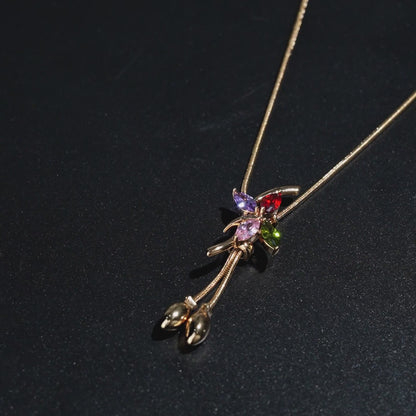 Blooming Vine Pendant Necklace