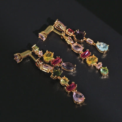 Multi-color Mixed Scatter Earrings