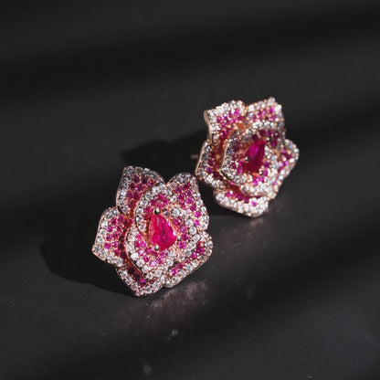 Eternal Bloom Rose Earrings