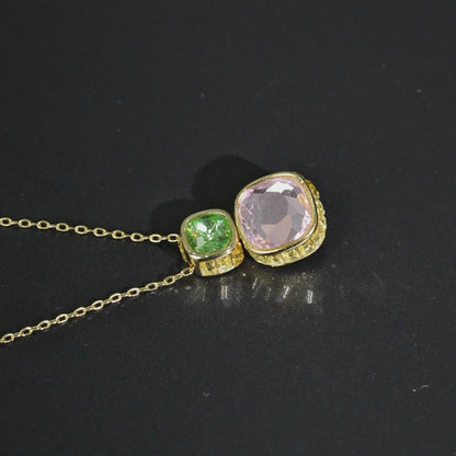 Reversilble Gem Duo Necklace