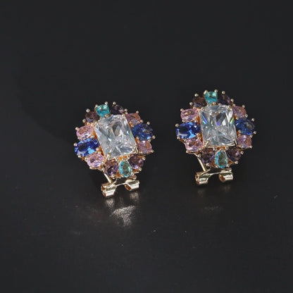 Prism Halo Clip-on Earrings