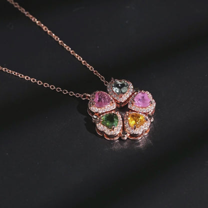 Magnetic Heart Bloom Necklace