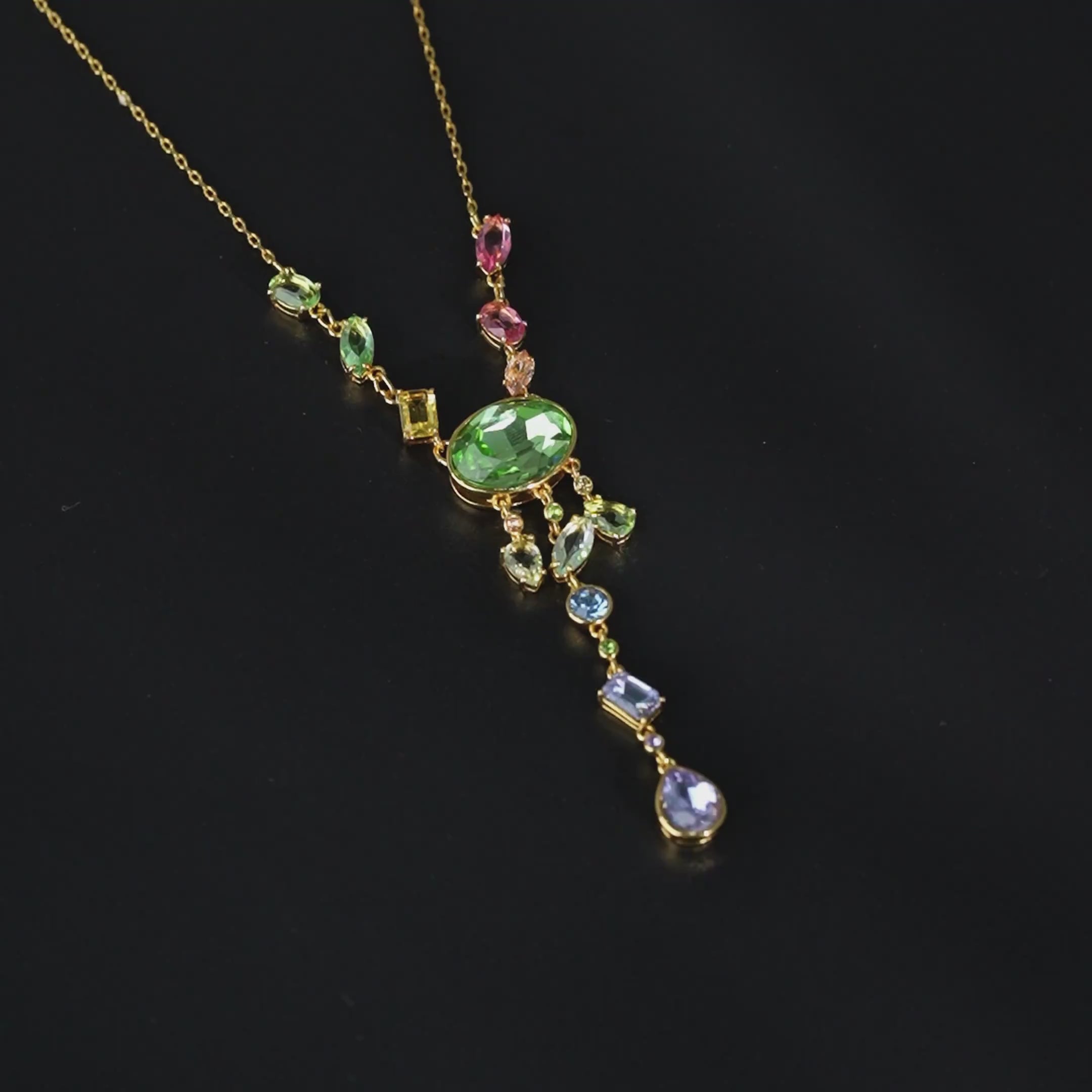 Aurora Cascade Pendant Necklace – LAMILUXE