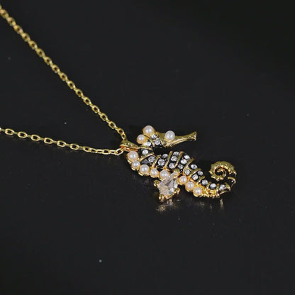 Marine Seahorse Necklace