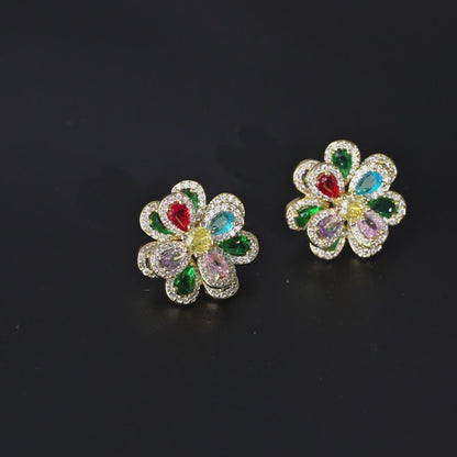 Luxe Sparking Floral Earrings