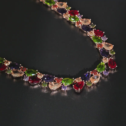 Rainbow Teardrop Necklace