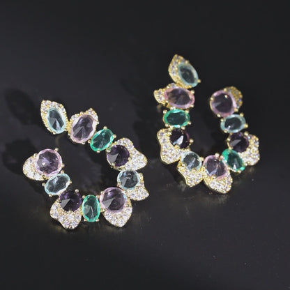 Twilight Chroma C-Hoop Rainbow Earrings