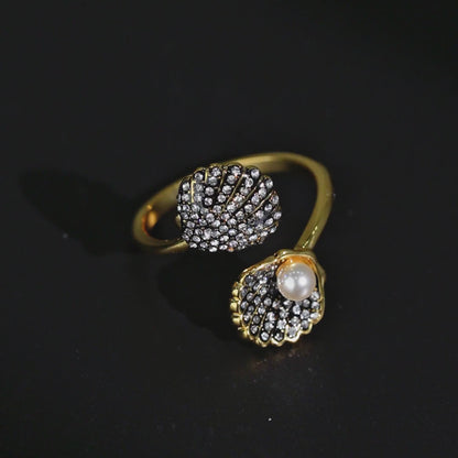 Marine Shell Open Ring