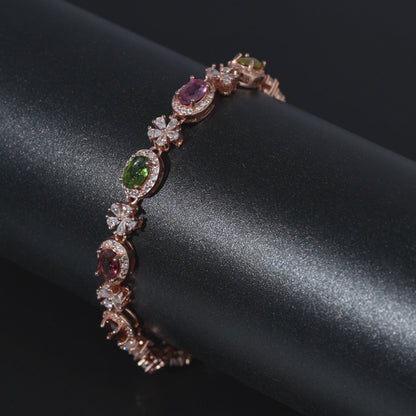 Snowflake Galaxy Tourmaline Bracelet