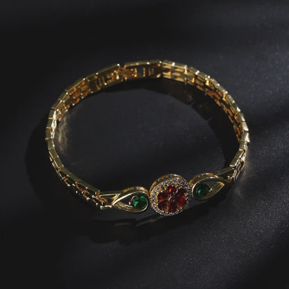 Rose & Emerald Radiance Bracelet