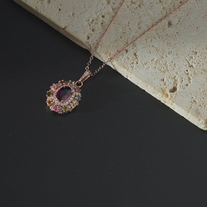 Radiant Starlight Tourmaline Pendant
