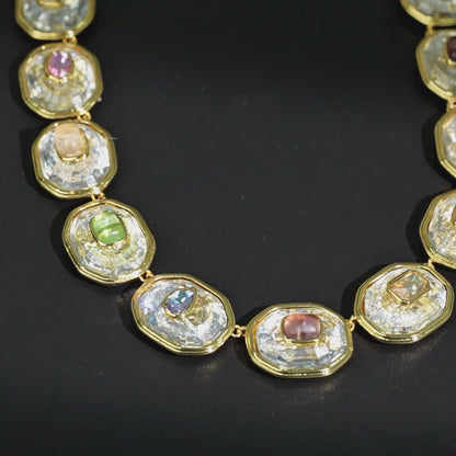Crystal Inlay Necklace