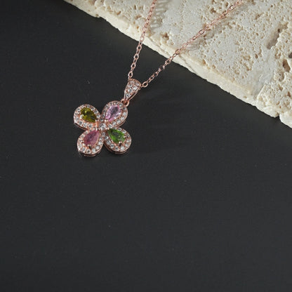 Serene Shamrock Tourmaline Pendant