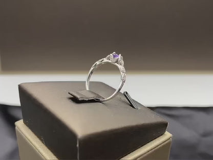 Dainty Amethyst Ring