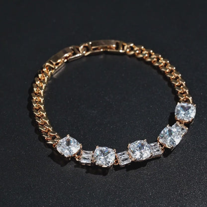 Bold Sparkle Chain Bracelet