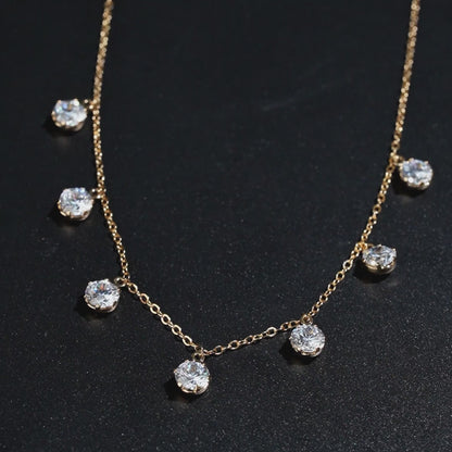 Dewdrop Sparkle Pendant Necklace
