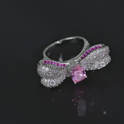 Radiant Ribbon Bow Ring