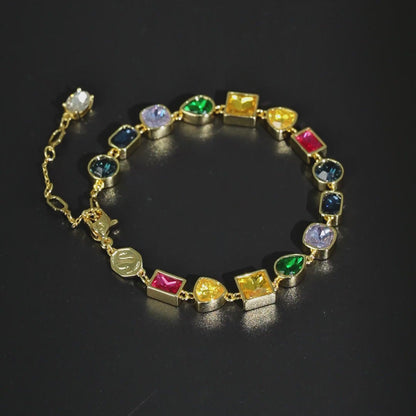 Geometric Collage Bracelet