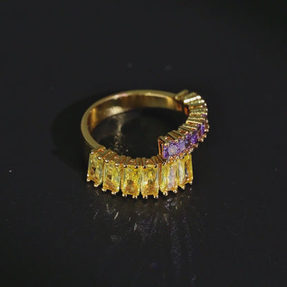 Color-Block Baguette Ring