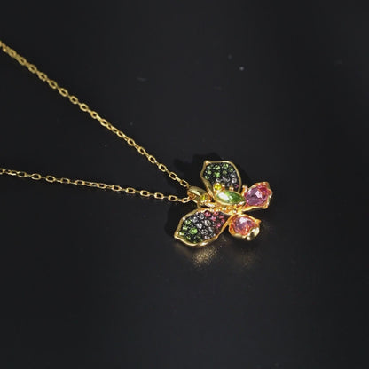 Kaleidoscope Aura Butterfly Necklace