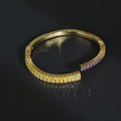 Color-Block Baguette Bangle