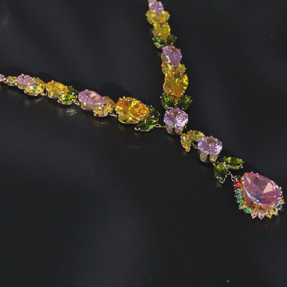 Floral Vine Stamement Jewelry Set