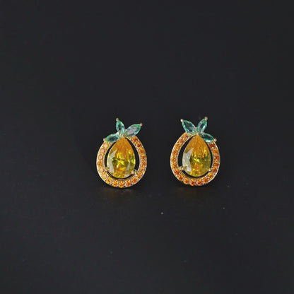 Juicy Pear Charm Earrings