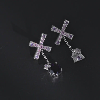 Whimsy Windmill Dangle Earrings