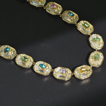 Petite Crystal Inlay Necklace