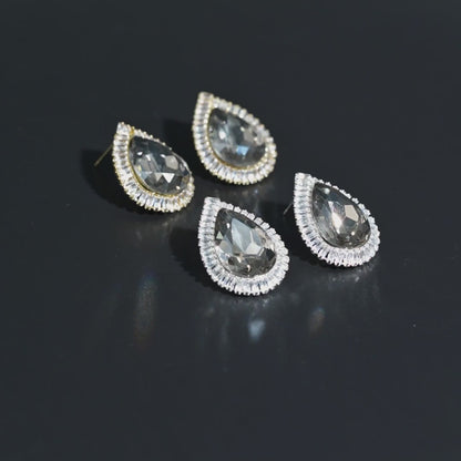 Brilliant Halo Teardrop Earrings