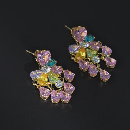 Prism Heart Teardrop Earrings
