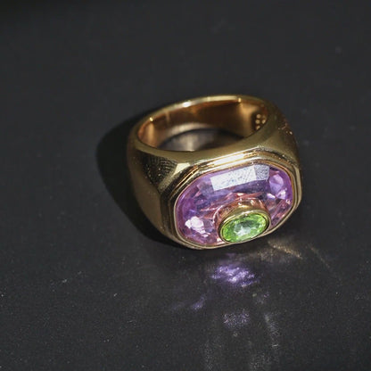 Petite Color Inlay Ring